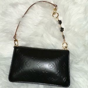 Authentic LOUIS VUITTON Lexington Hand Bag Pouch Black